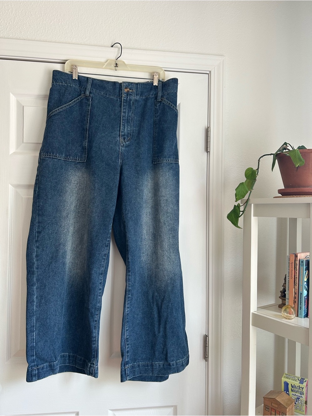 No brand denim wide leg pants size 3x